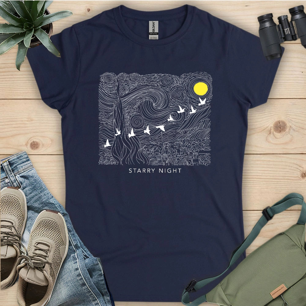 Starry Night Migration Women's T-shirt