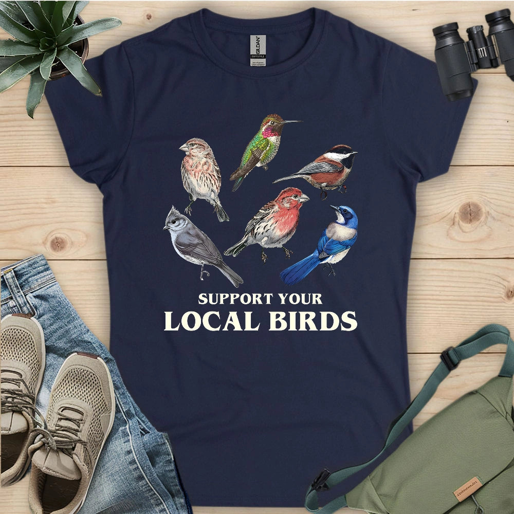 Support California Backyard Birds Women's T-shirt