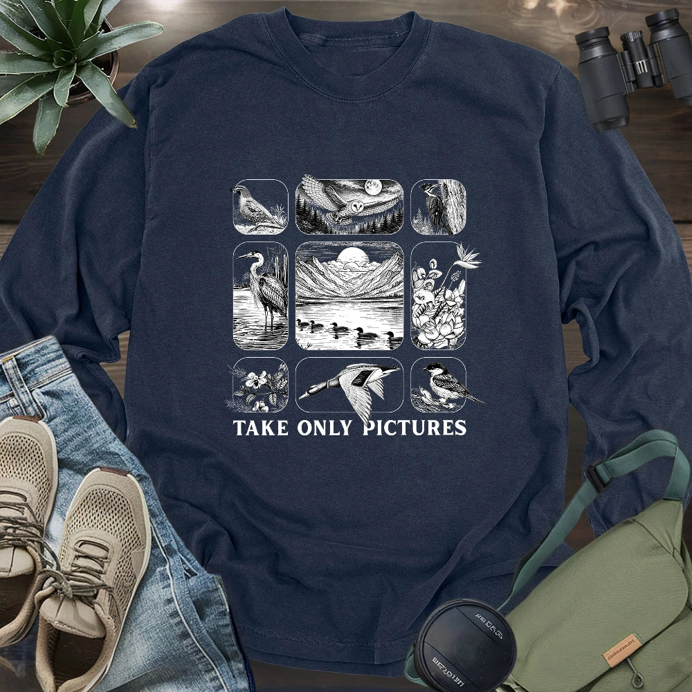 Take Only Pictures Long Sleeve T-shirt