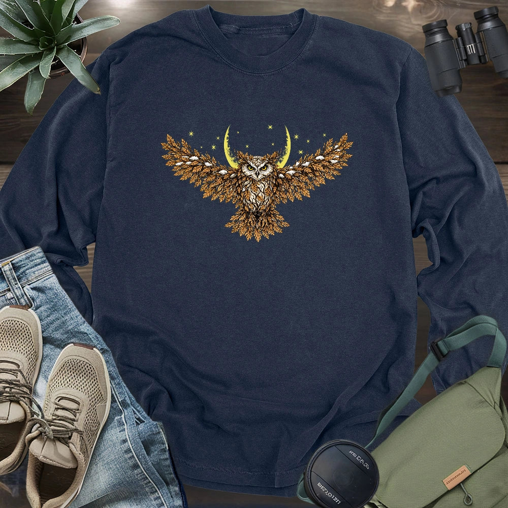 The Leafborne Owl Long Sleeve T-shirt