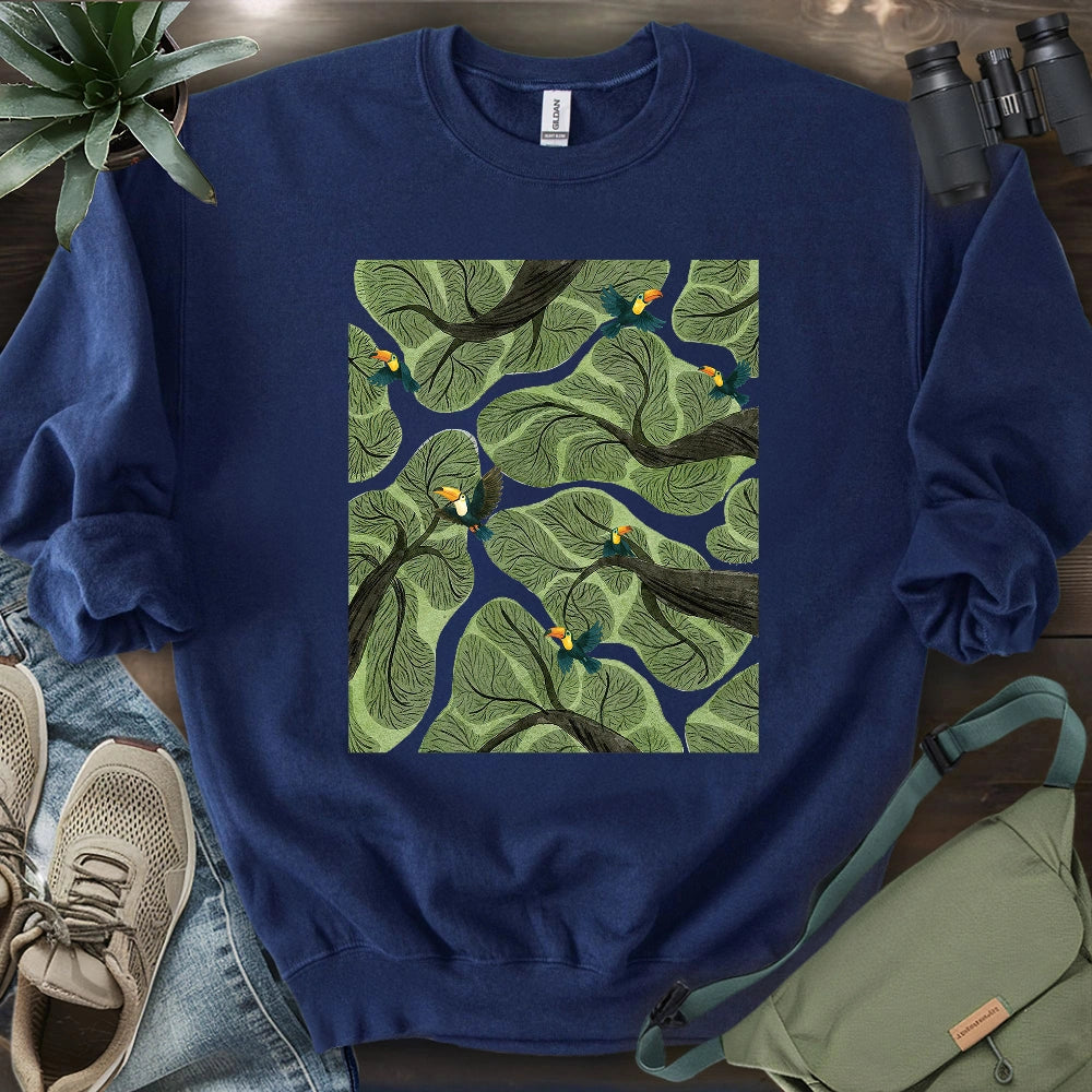 Toucan In Jungle Sweatshirt