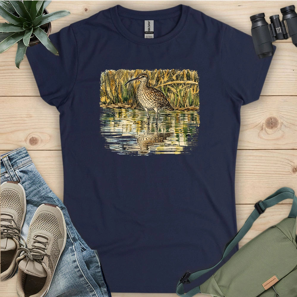 Whimbrel Shadow On Water Women's T-shirt