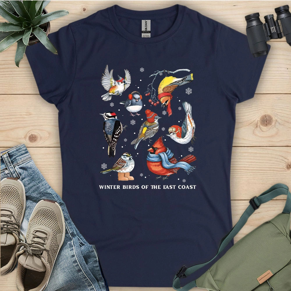 Winter Birds Of East Coast Women's T-shirt