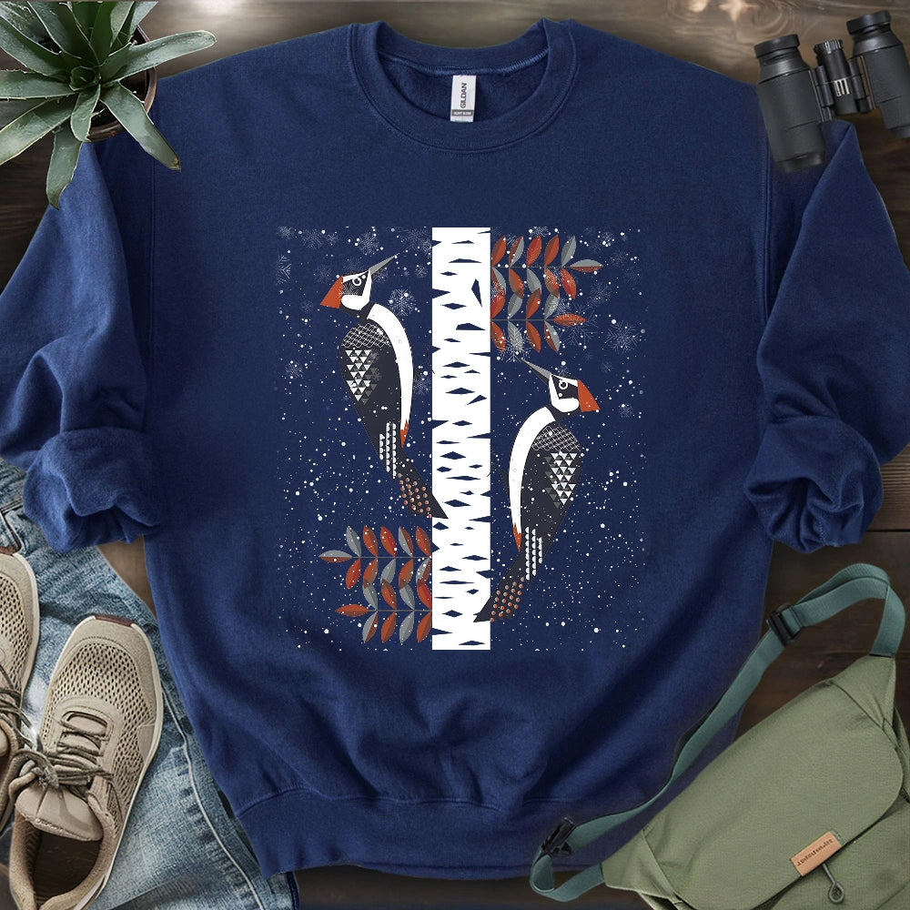 Winter Woodpeckers Sweatshirt