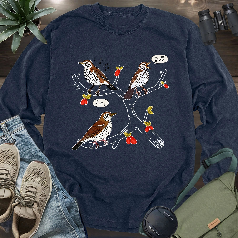 Wood Thrush's Song Long Sleeve T-shirt