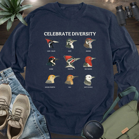 Woodpecker Diversity Long Sleeve T-shirt