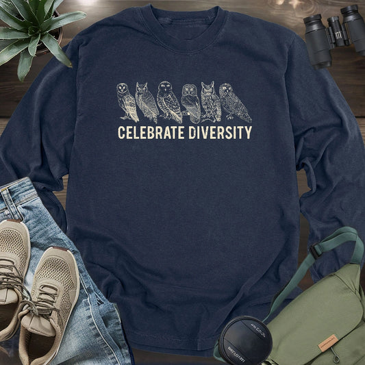 Celebrate Owl Diversity Long Sleeve T-shirt