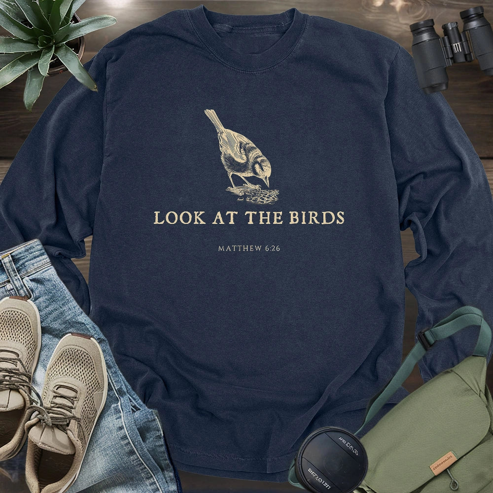 Look At The Birds Long Sleeve T-shirt