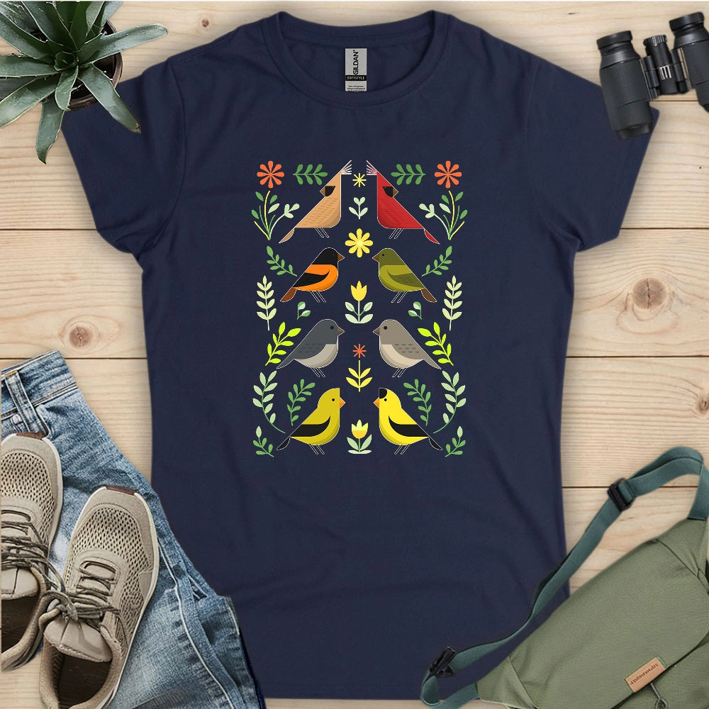Couples of Backyard Birds Women's T-shirt