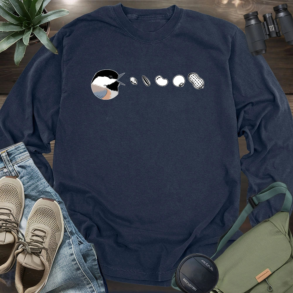 Chickadee Feast Long Sleeve T-shirt