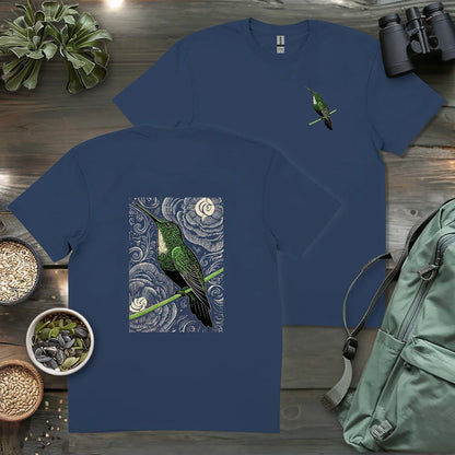 Green Hummingbird 2 Side T-shirt