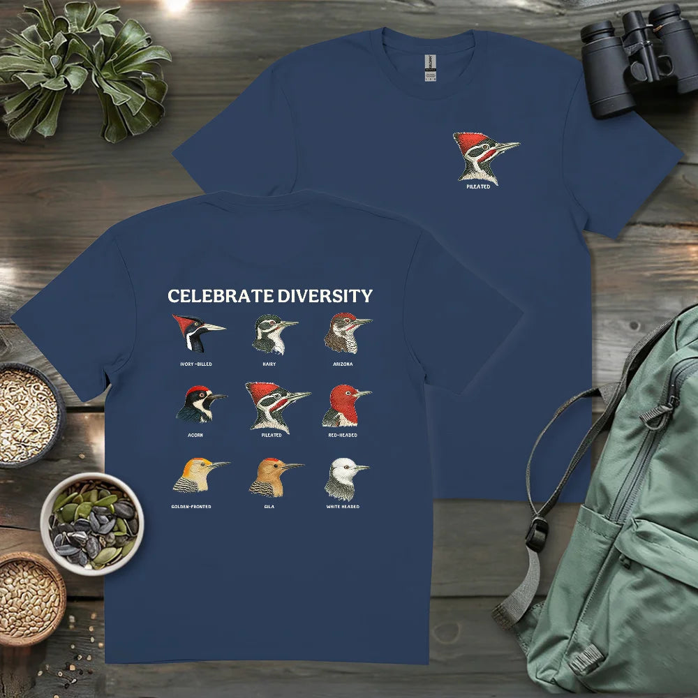 Woodpecker Diversity 2 Side T-shirt