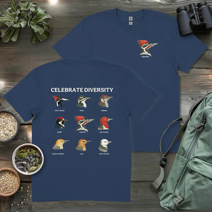 Woodpecker Diversity 2 Side T-shirt