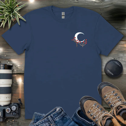 Snowy Owl At Midnight 2 Side T-shirt
