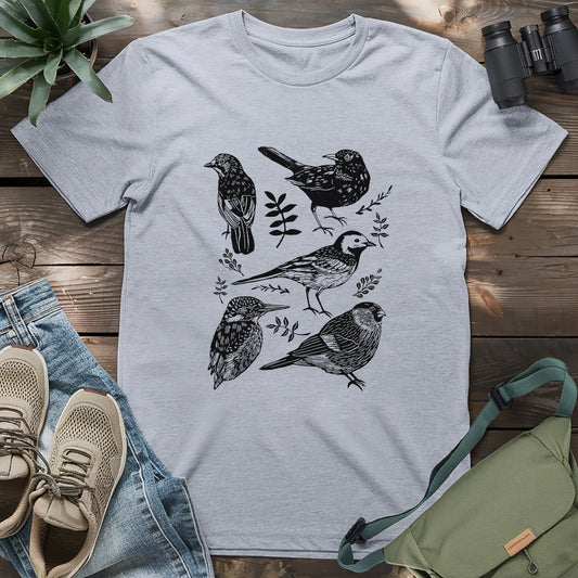 North American Backyard Birds T-shirt