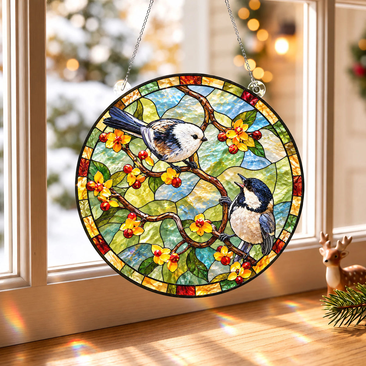 A Couple Of Chickadee Ornament