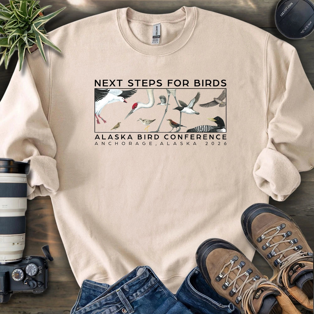 Alaska Bird Conference 2026 Sweatshirt (by Julia Ditto)