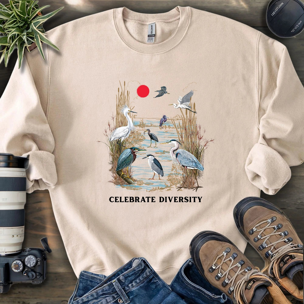 Celebrate Heron Diversity Sweatshirt