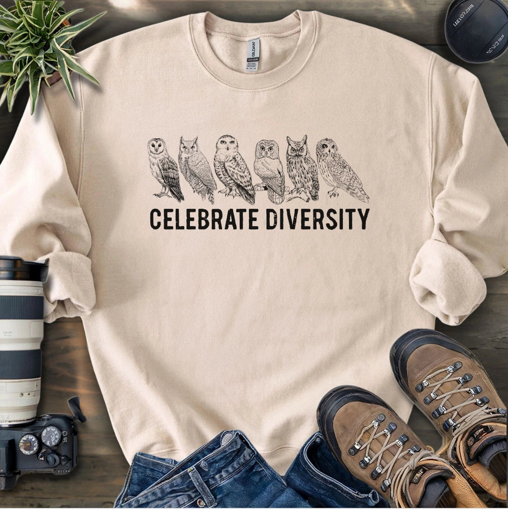 Celebrate Owl Diversity Sweatshirt
