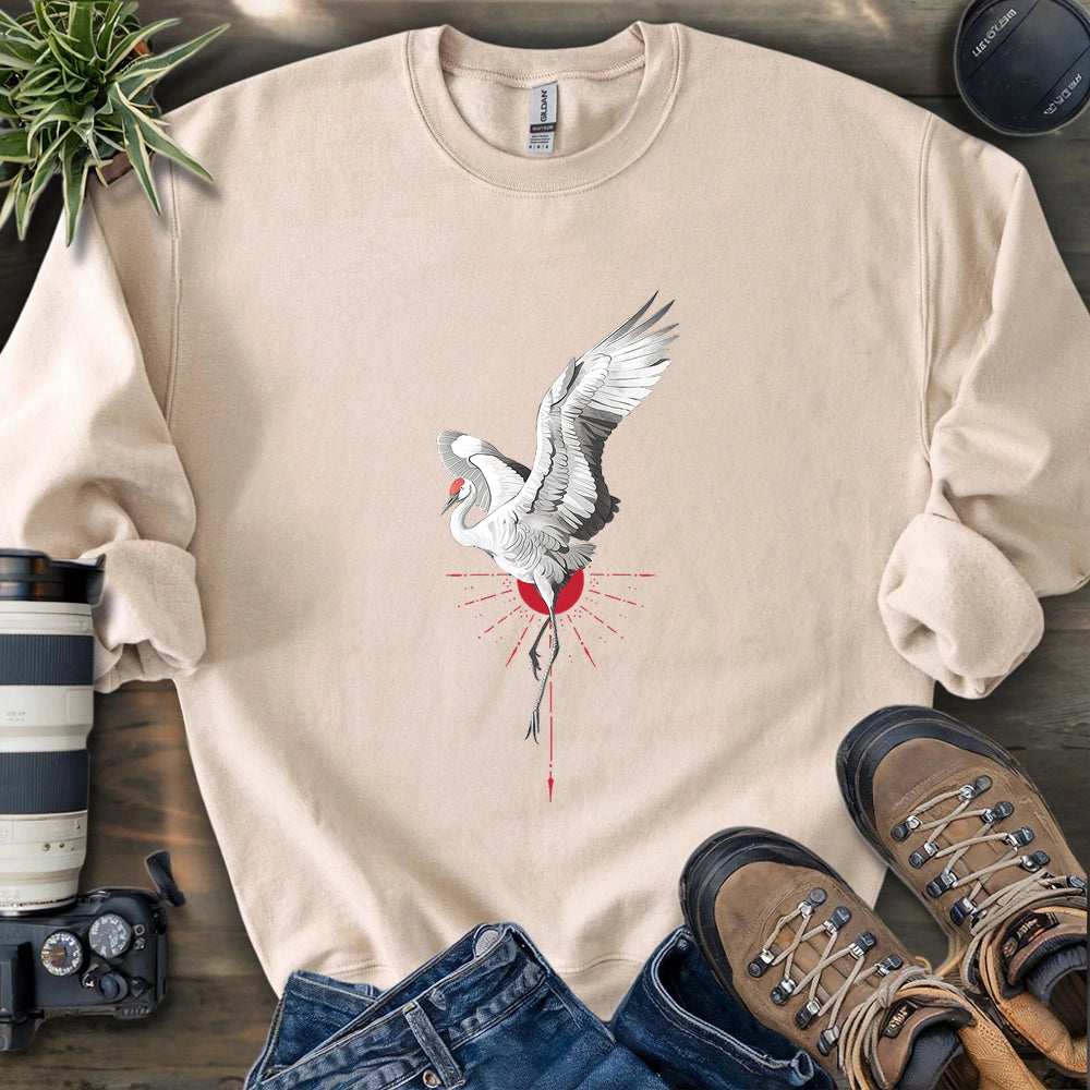 Celestial Crane Sweatshirt
