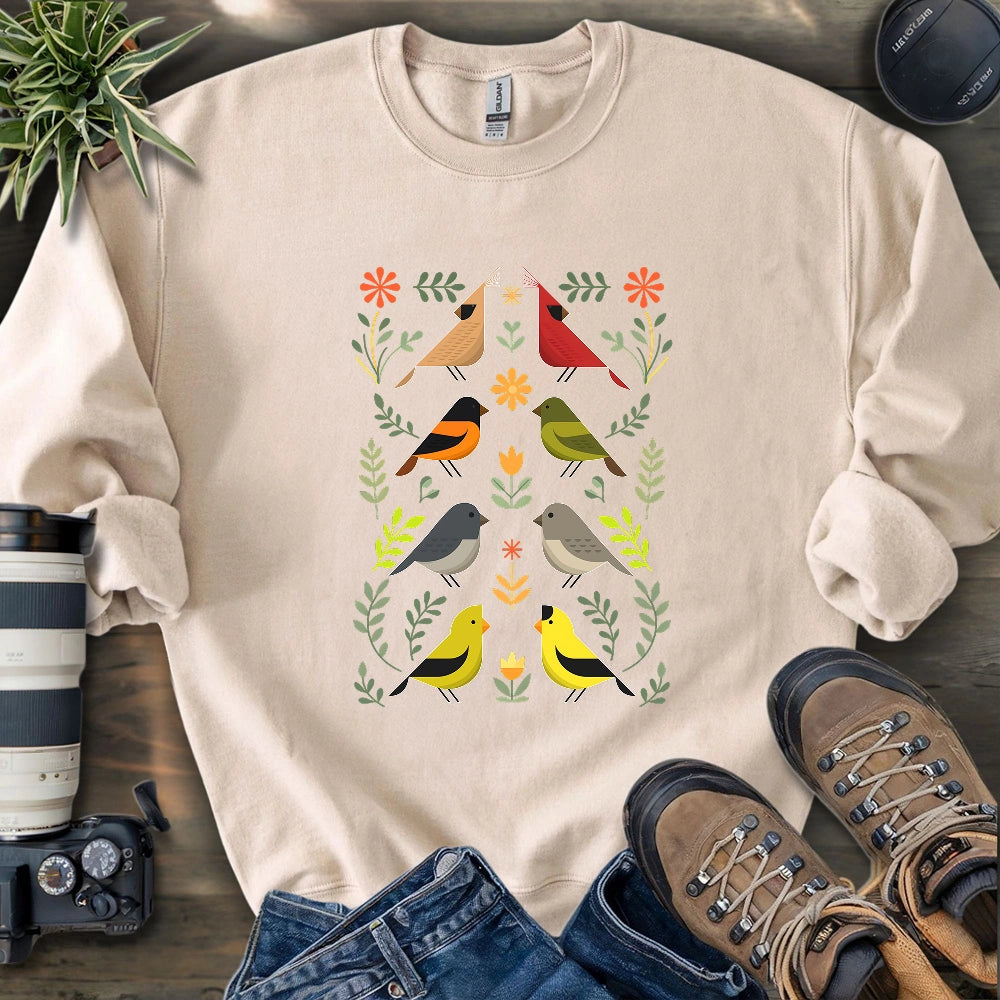Couples of Backyard Birds Sweatshirt