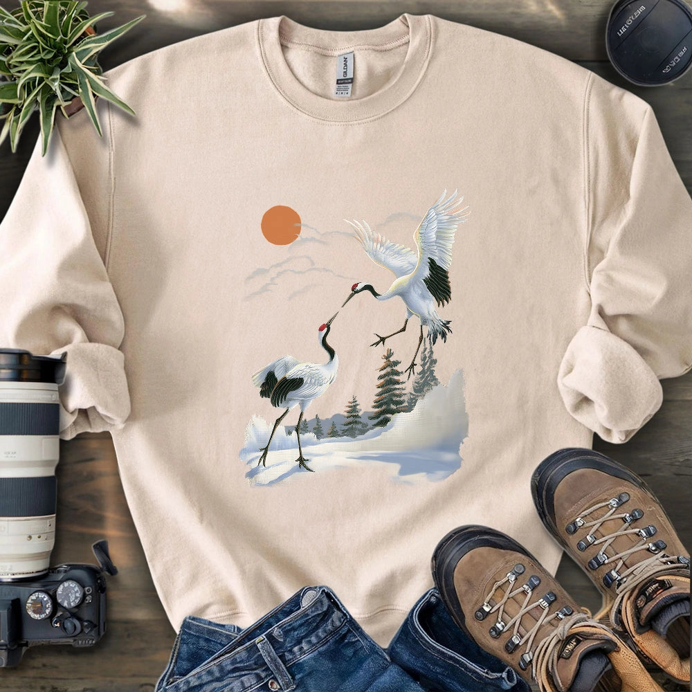 Dance of the Cranes Sweatshirt