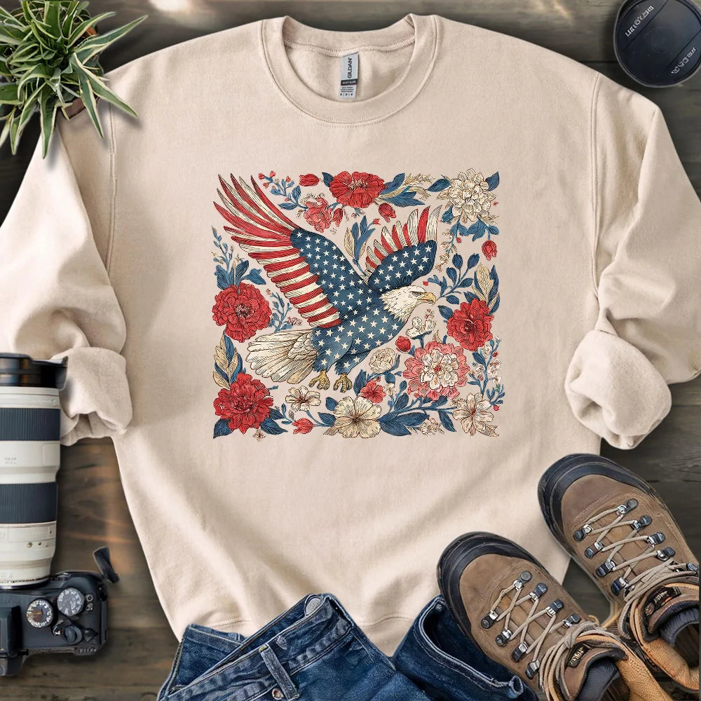 Eagle Of 4th Of July Sweatshirt