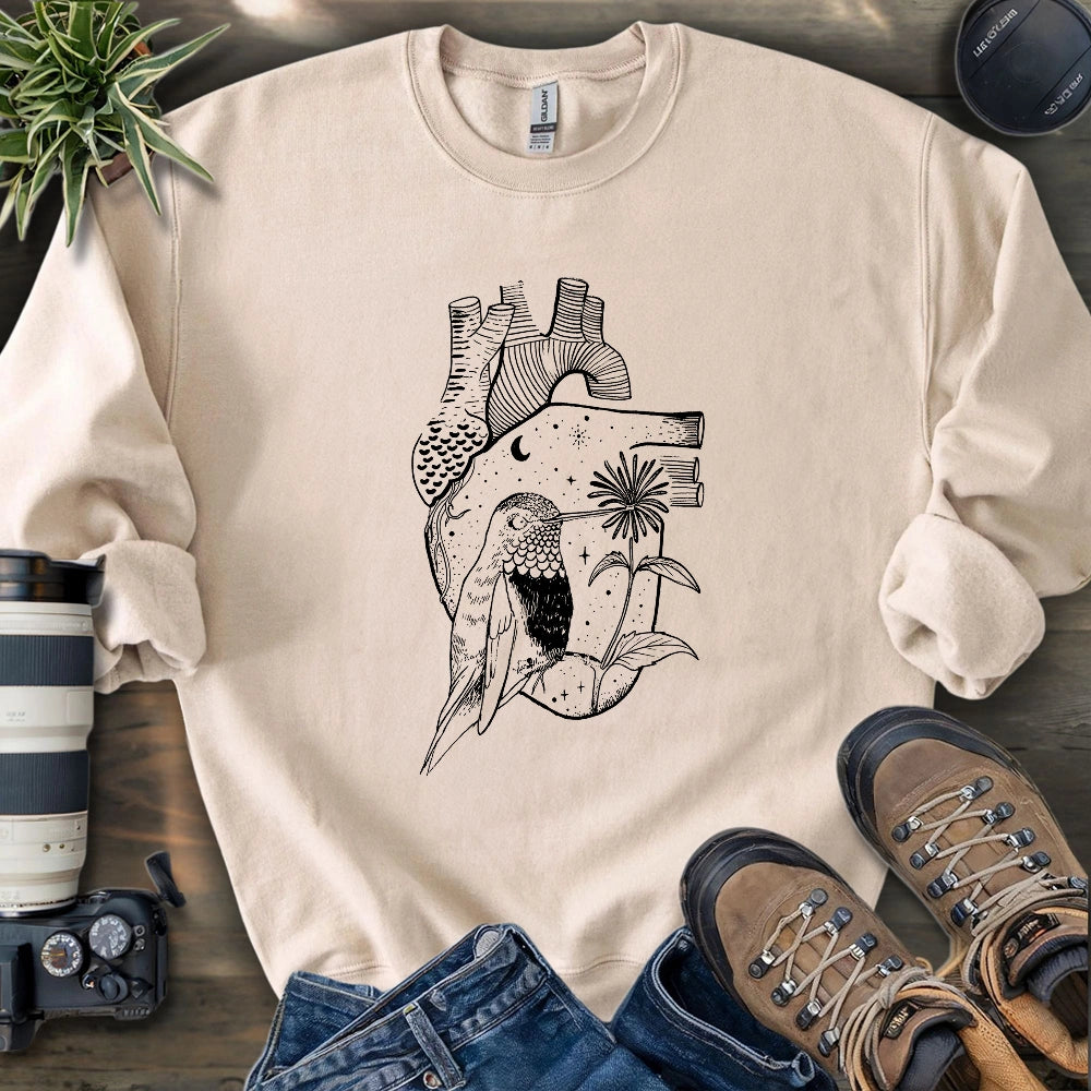 Heart Full of a Hummingbird Sweatshirt