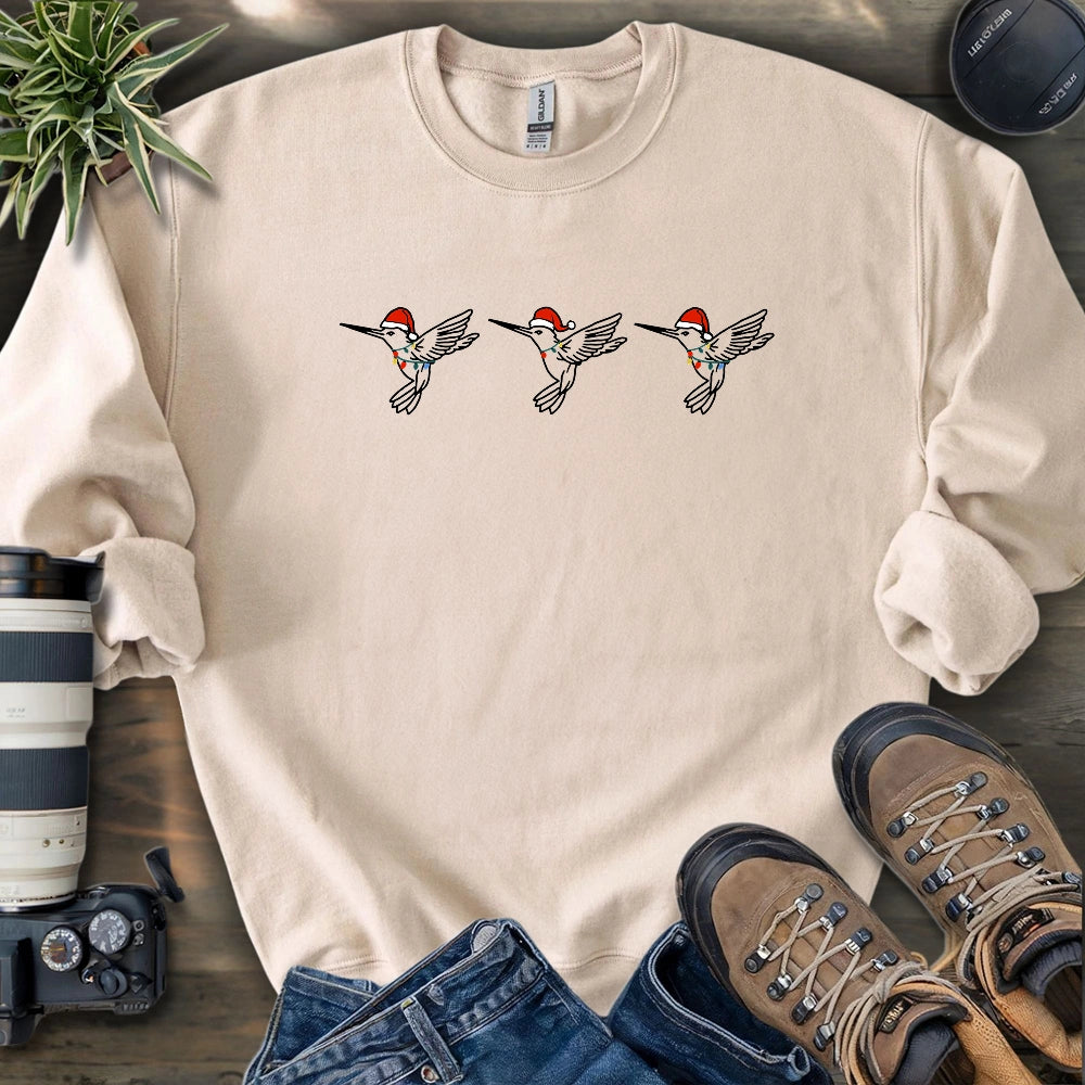 Hummingbird Santas Sweatshirt
