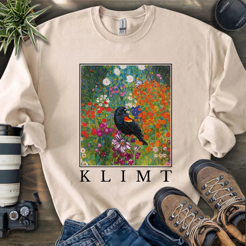 Klimt Blackbird Sweatshirt