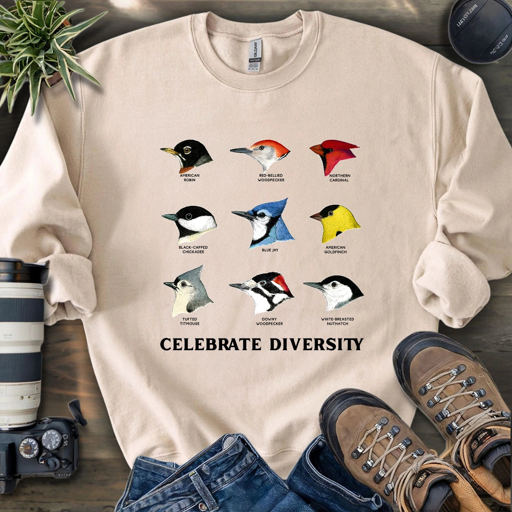 Northern Backyard Birds Sweatshirt