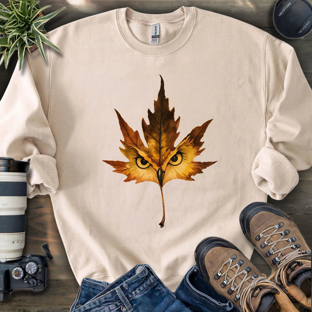 Owl Mapple Leaf  Sweatshirt