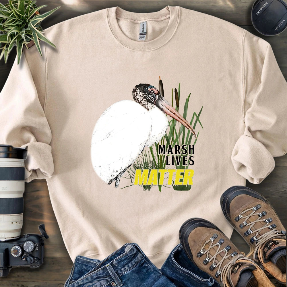 Protect Wood Stork Sweatshirt
