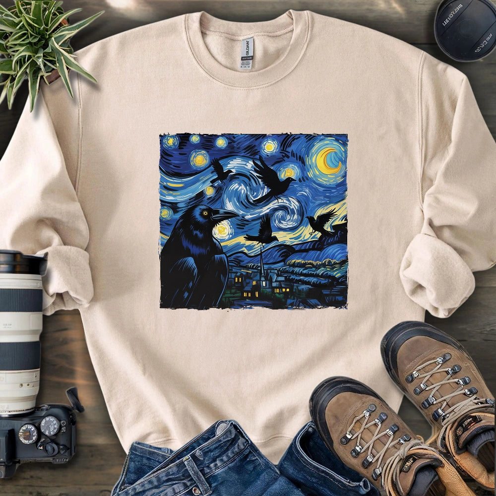 Raven Starry Night Sweatshirt
