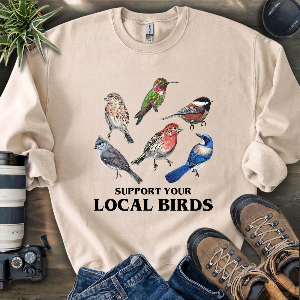 Support California Backyard Birds Sweatshirt