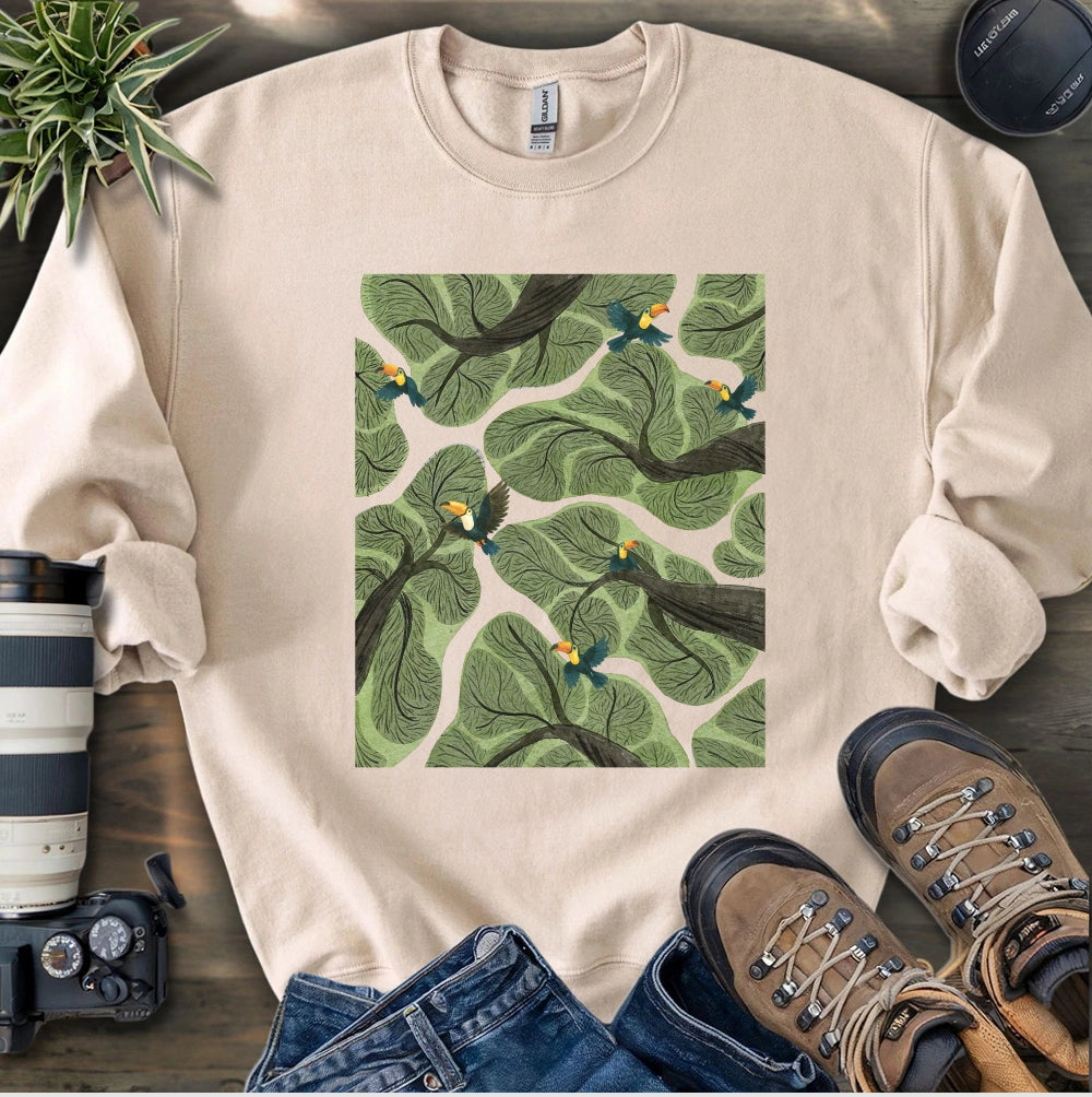 Toucan In Jungle Sweatshirt