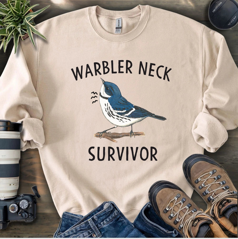 Warbler Neck Survivor Sweatshirt