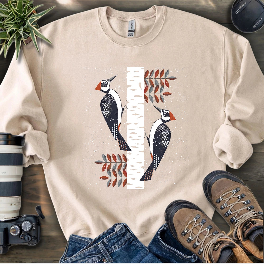 Winter Woodpeckers Sweatshirt