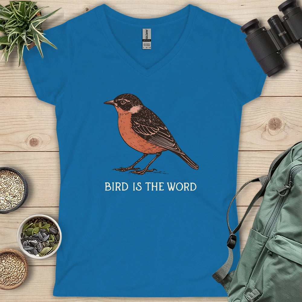 Bird Is The Word Lady V-neck
