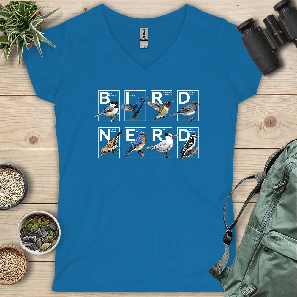 Bird Nerd Shirt Lady V-neck