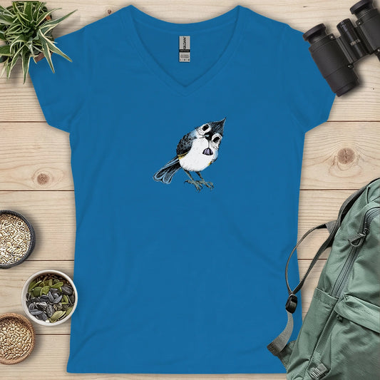 Bird Stare Lady V-neck