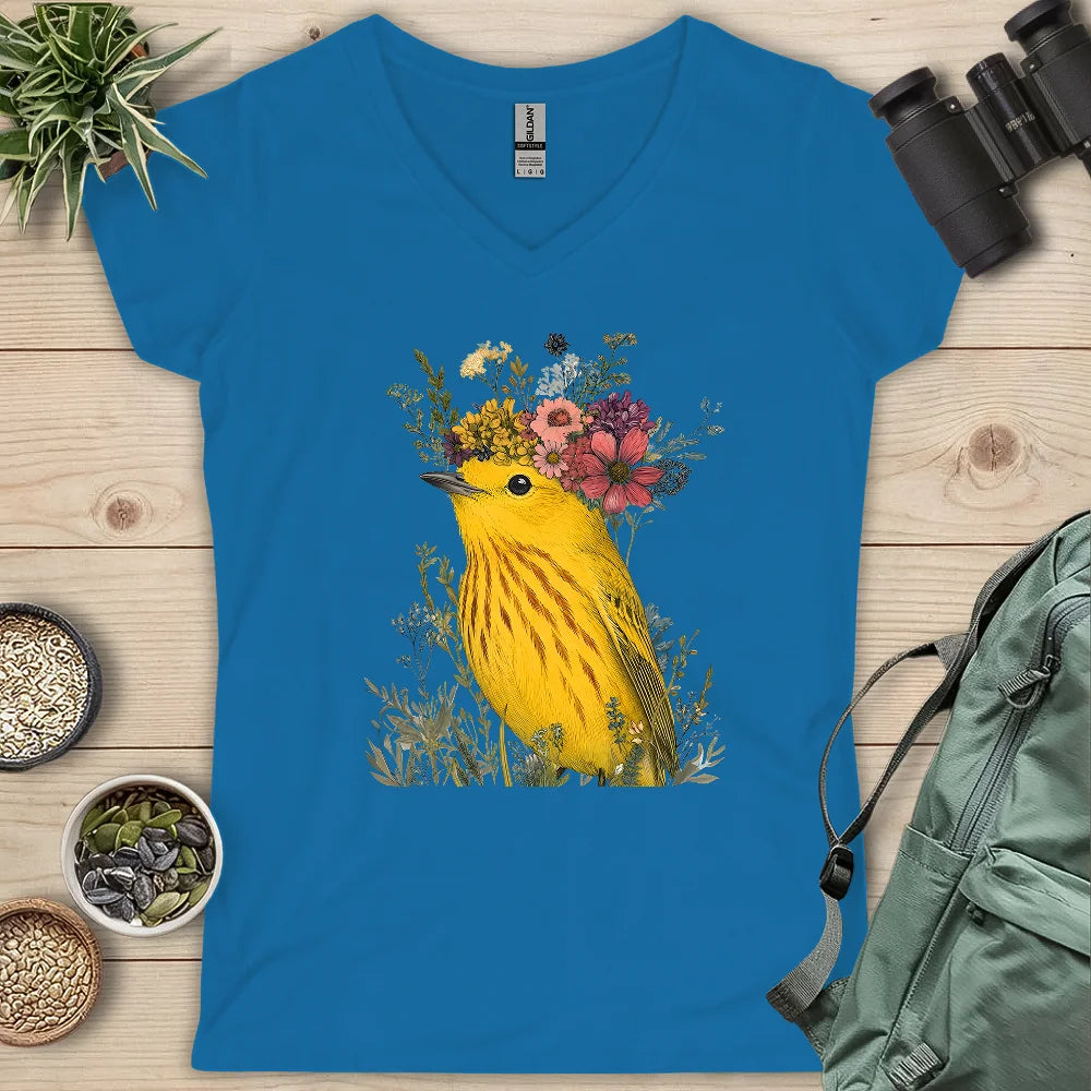 Fairy Warbler Lady V-neck