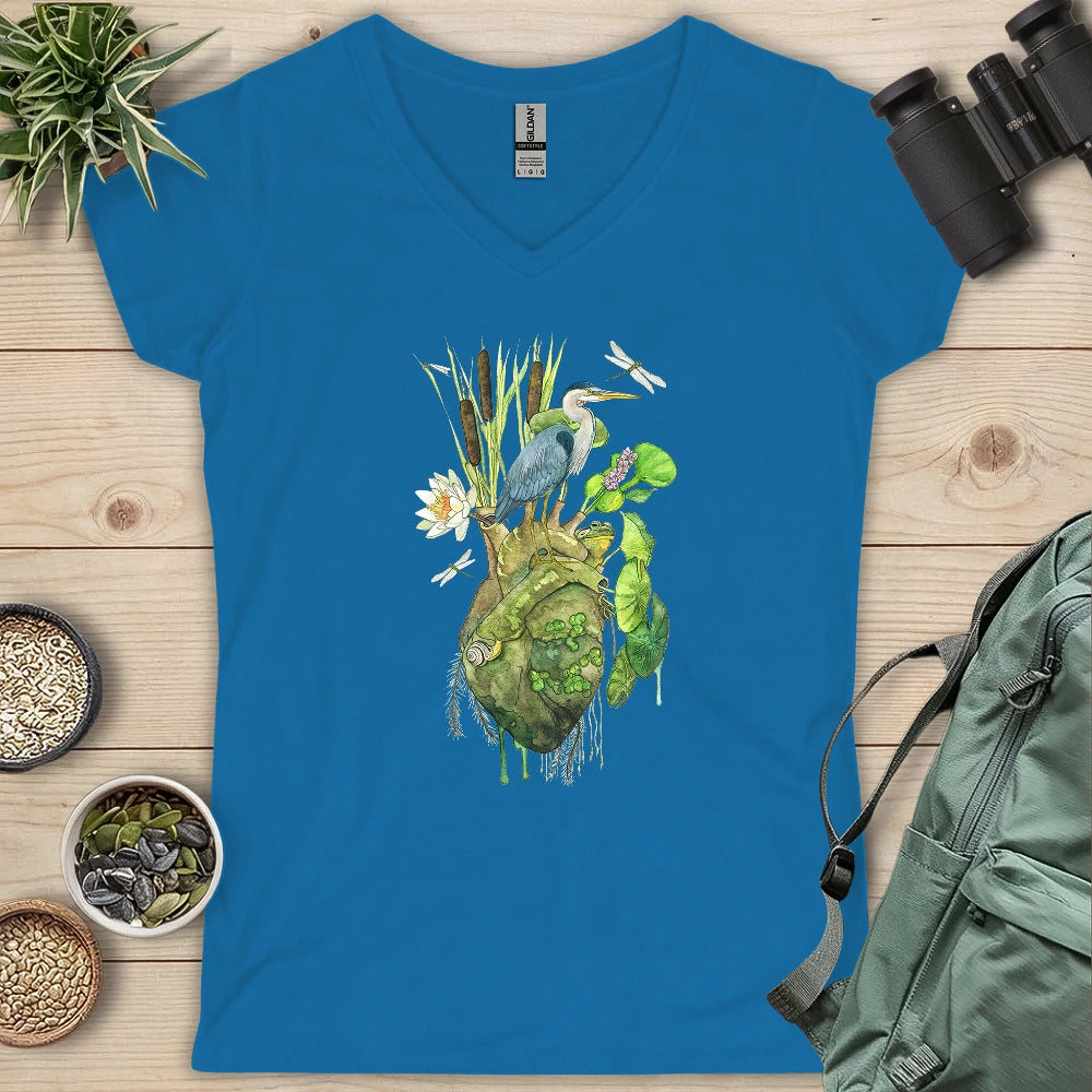 Heart of the Marsh Lady V-neck