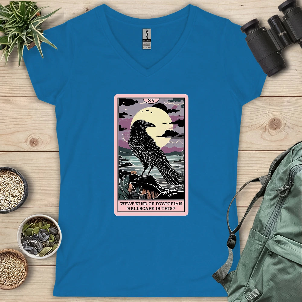 Hellscape Raven Lady V-neck