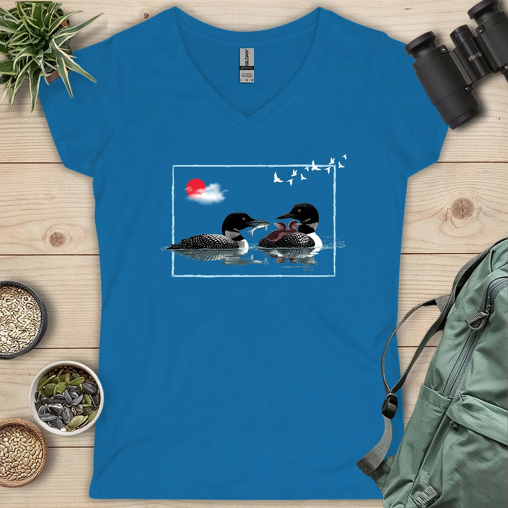 Loon Family Lady V-neck