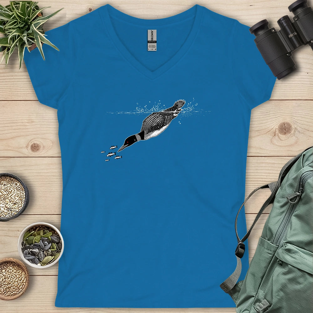 Loon On The Hunt Lady V-neck