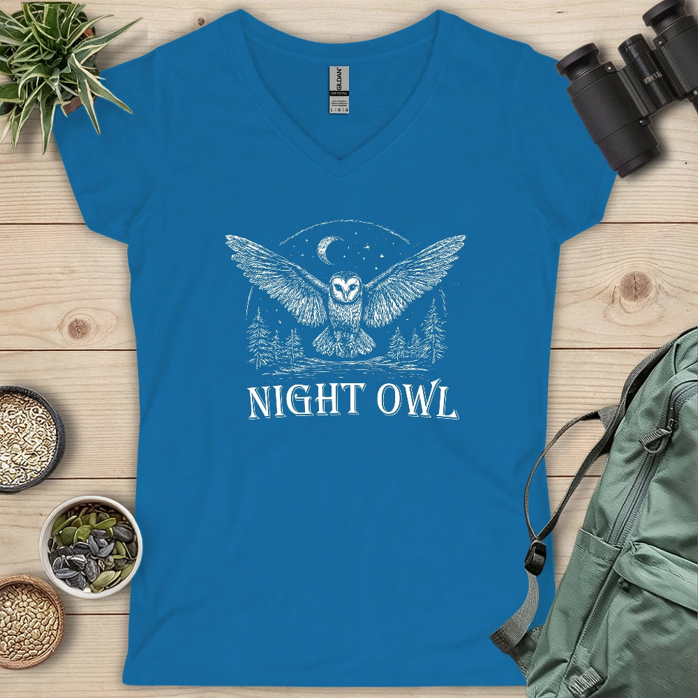 Night Owl Lady V-neck
