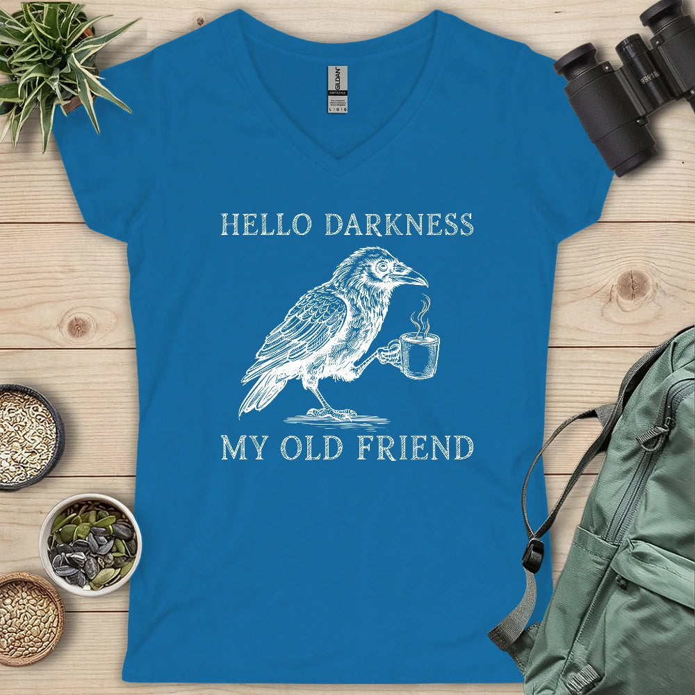 Raven Hello Darkness Lady V-neck