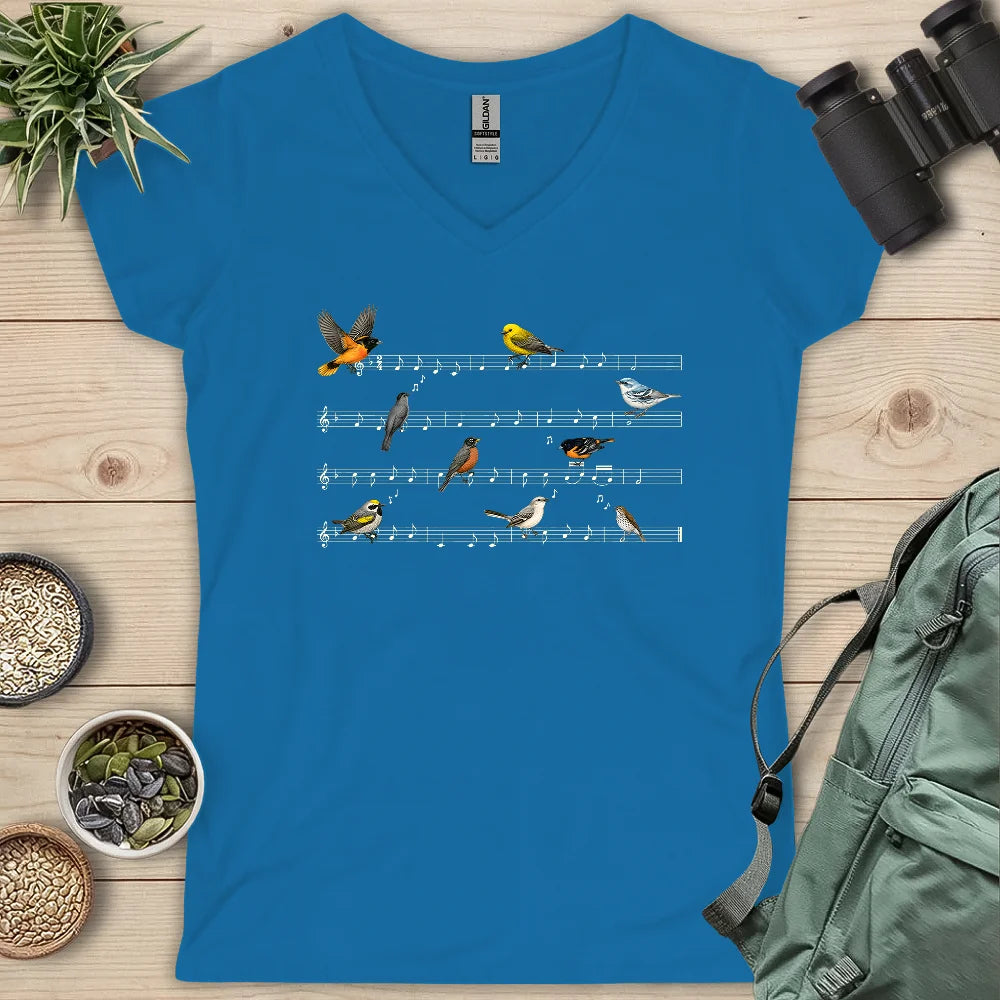 Symphony of Songbirds Lady V-neck