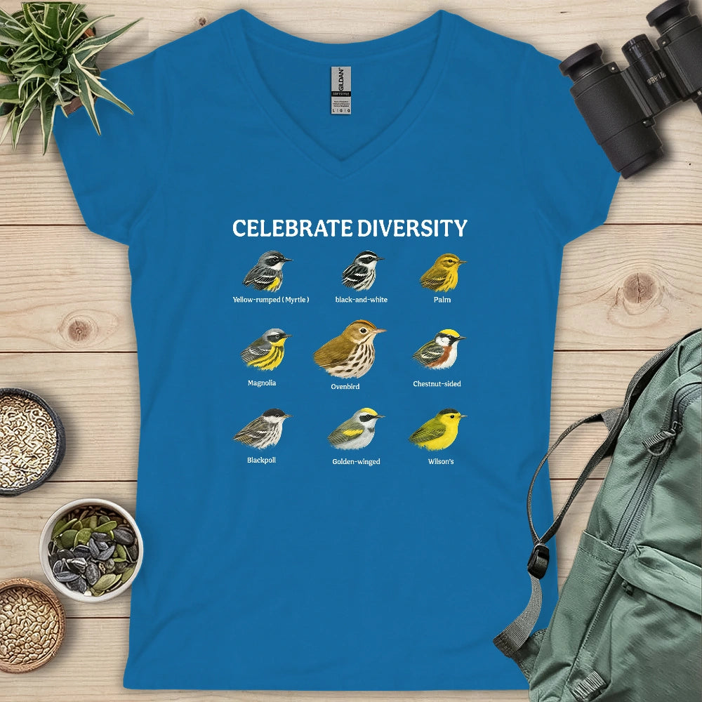 Warbler Diversity Lady V-neck